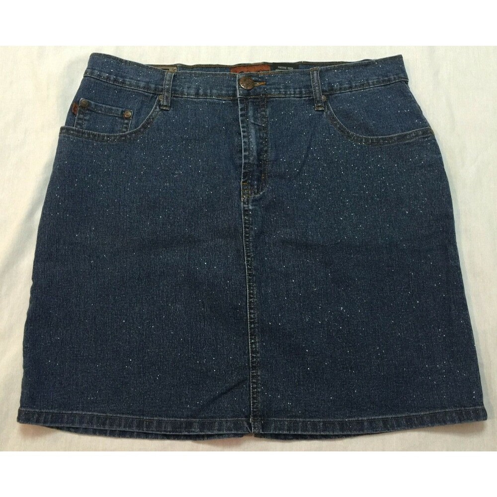 CREST WOMENS JEANS SKIRT SIZE 15/16